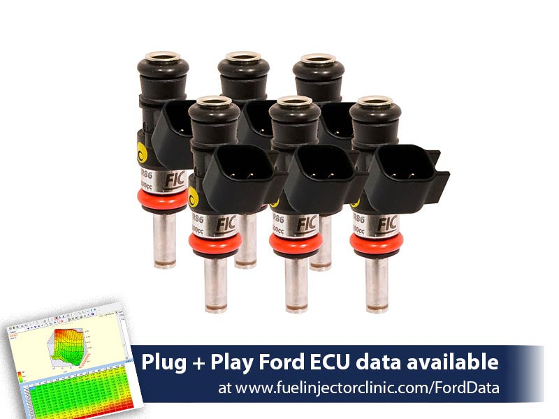 1440cc (140 lbs/hr at 43.5 PSI fuel pressure) FIC Fuel Injector Clinic Injector Set for Ford Raptor (2017-2019) Injector Sets