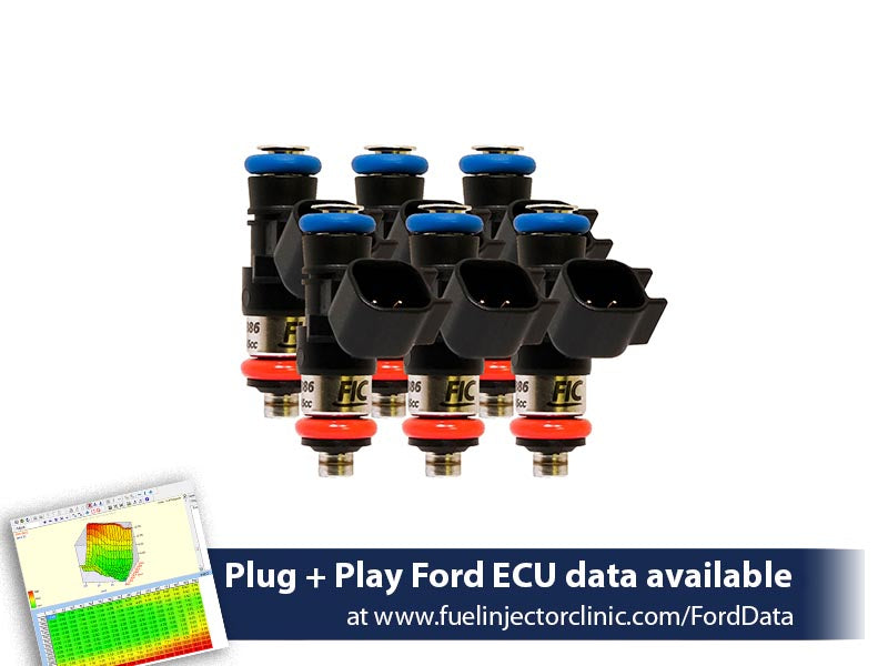 1650cc (160 lbs/hr at 43.5 PSI fuel pressure) FIC Fuel Injector Clinic Injector Set for Ford Raptor (2017-2019) Injector Sets