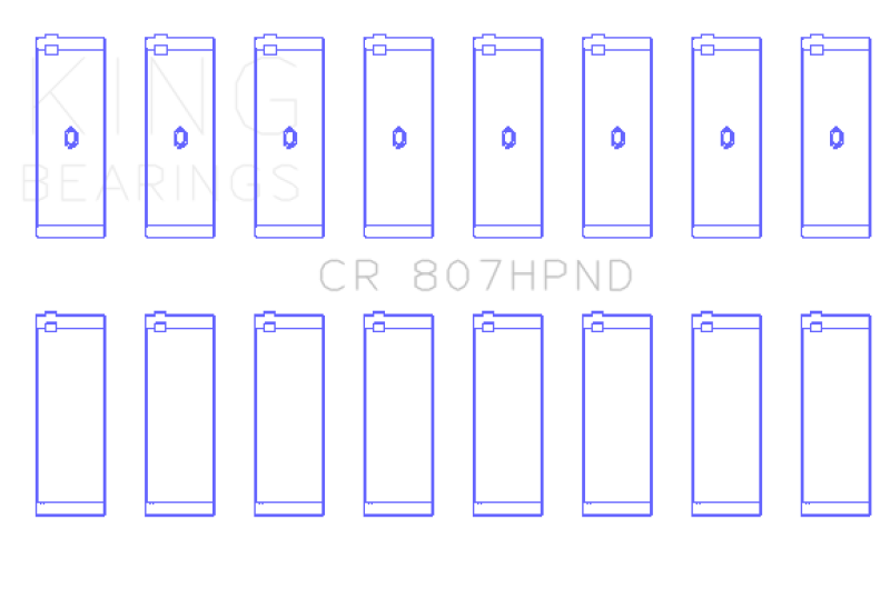 King Engine Bearings Chevy LS1 / LS6 (Size 001) Performance Rod Bearing Set