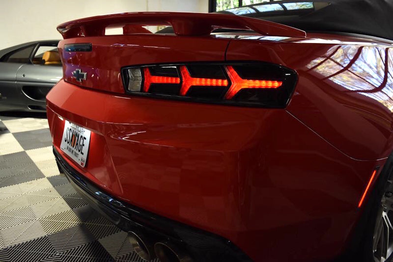 XB LED Tail Lights: Chevrolet Camaro (16-18) (Pair / Lambo / Smoked)