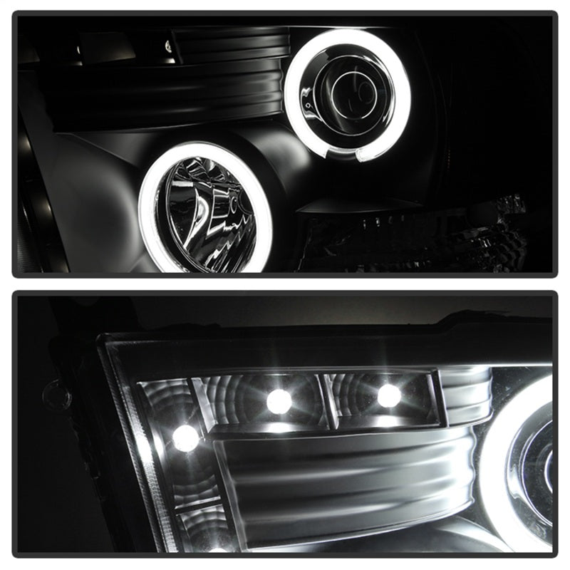 Spyder Dodge Ram 1500 09-14 Projector Headlights Halogen- CCFL Halo LED - Blk PRO-YD-DR09-CCFL-BK  (CLOSE OUT)