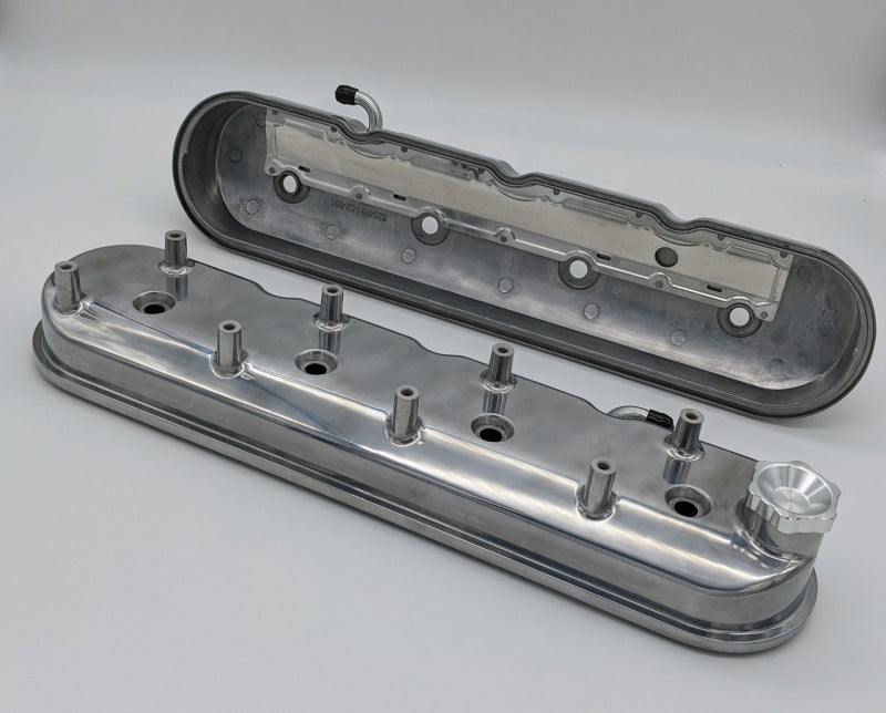 Granatelli 96-22 GM LS Tall Valve Cover w/Integral Angled Coil Mounts - Polished (Pair)  (CLOSE OUT)