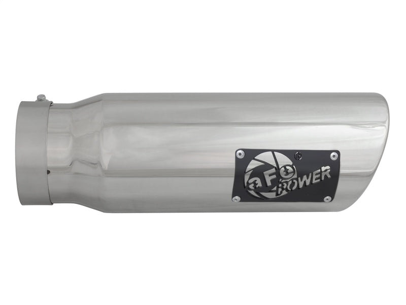 aFe Diesel Exhaust Tip Bolt On Polished 4in Inlet x 5in Outlet x 15in