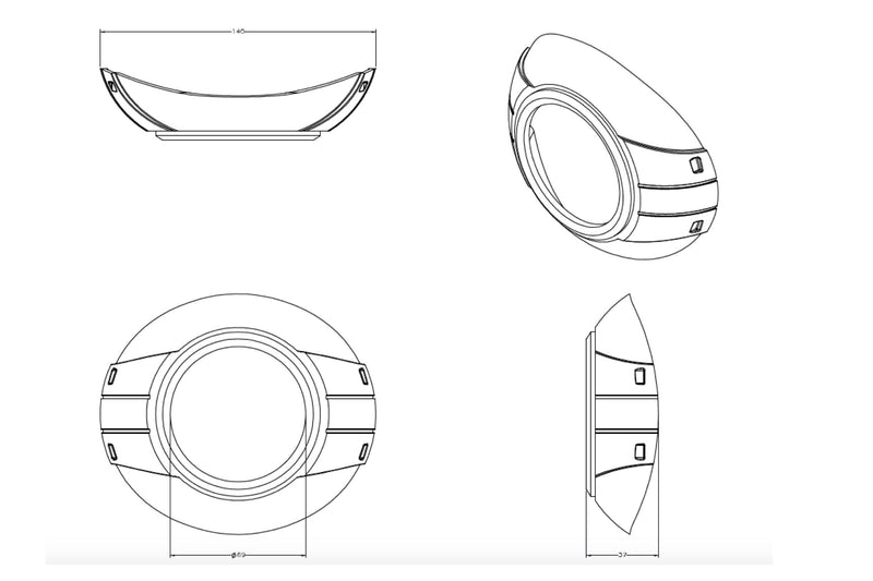 Ocular Projector Shroud