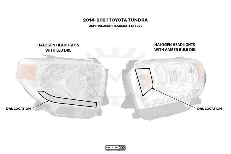 Conversion Harness for Halogen Tundra with LED DRL (Convert to OEM LED Headlights)