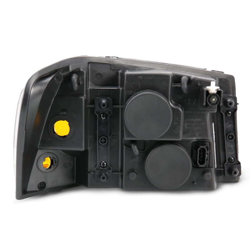 ANZO 2002-2009 GMC Envoy Crystal Headlight  Black Amber