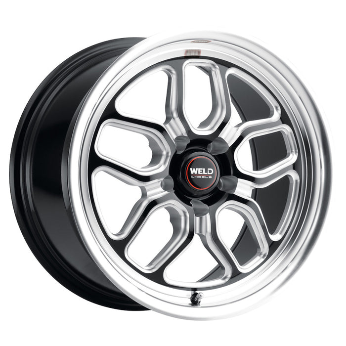 Weld Racing 17x10 Laguna Drag 5x120 ET42 BS7.2 Gloss BLK MIL DIA 78.1