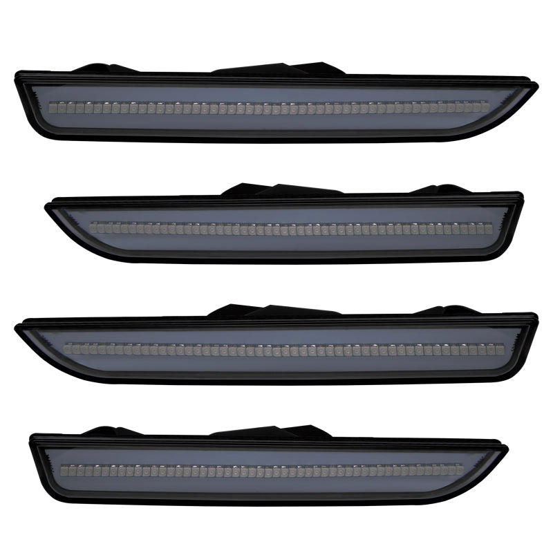 Oracle 10-14 Ford Mustang Concept Sidemarker Set - Tinted - Competition Orange (CY) (CLOSE OUT)