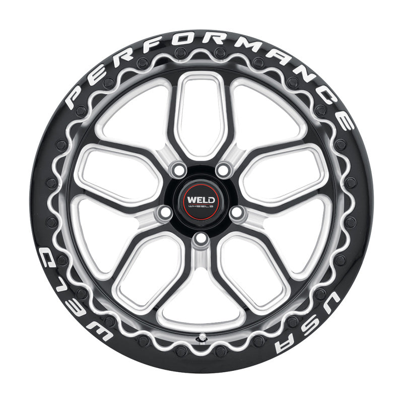 Weld Racing 15x10 Laguna Bead Lock 5x120 ET46 BS7.25 Gloss BLK MIL DIA 78.1