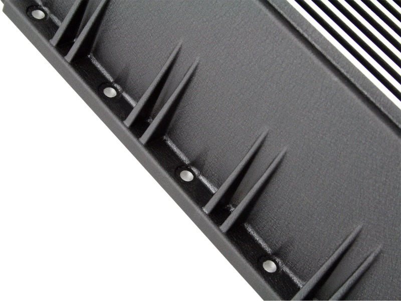aFe Transmission Pan (Black); Ford Diesel Trucks 03-10 V8-6.0/6.4L (td)