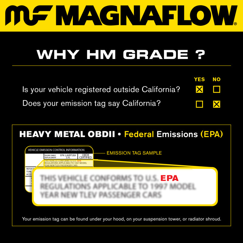 MagnaFlow Direct Fit Catalytic Converter 98-00 Stratus 2.0L