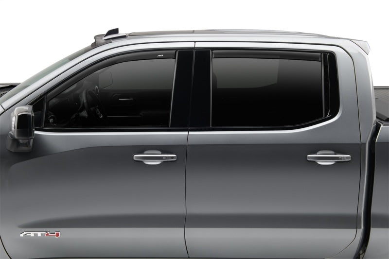 AVS 07-18 Toyota Tundra Double Cab Ventvisor Low Profile Window Deflectors 4pc - Matte Black