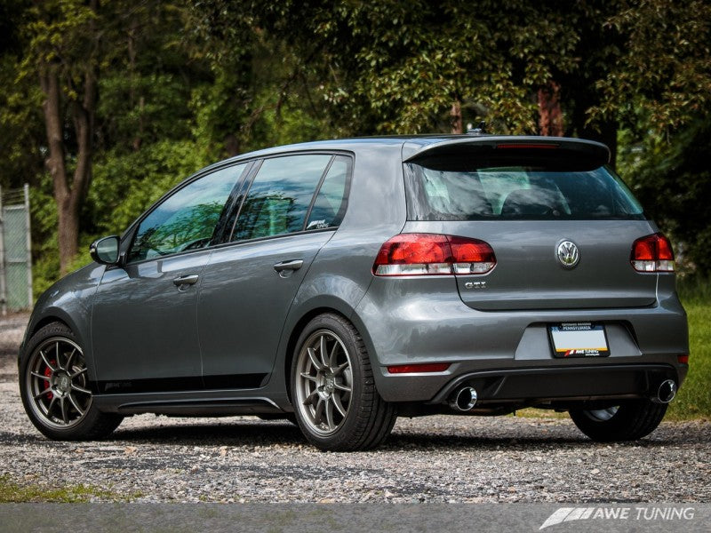AWE Tuning Mk6 GTI Performance Cat-Back - Chrome Silver Round Tips