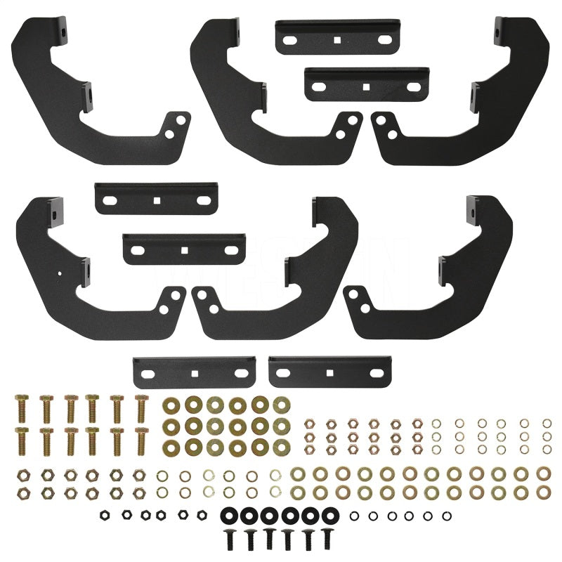 Westin 15-22 Ford F-150 SuperCrew / 17-22 F-250/350 Crew Cab Outlaw Nerf Step Bars - Textured Black