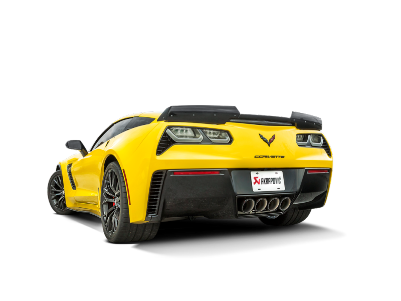 Akrapovic 14-19 Chevrolet Corvette Stingray (Excl Grand Sport) Slip-On Line (Titanium) w/Carbon Tips