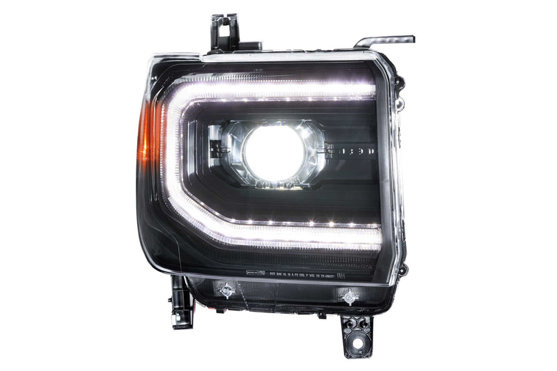XB LED Headlights: GMC Sierra (14-18) (Pair / ASM)