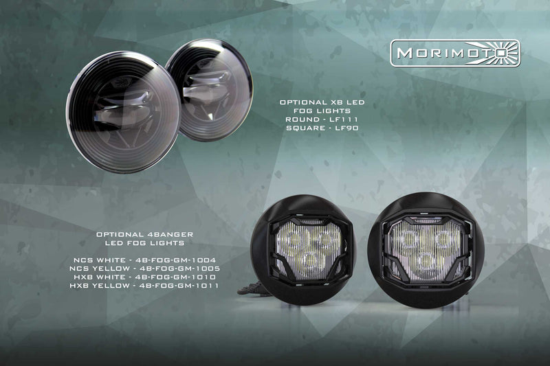 XB LED Headlights: GMC Sierra (14-18) (Pair / ASM)