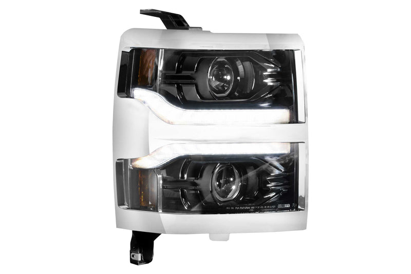 XB LED Headlights: Chevrolet Silverado 1500 (14-15) (Pair / ASM)