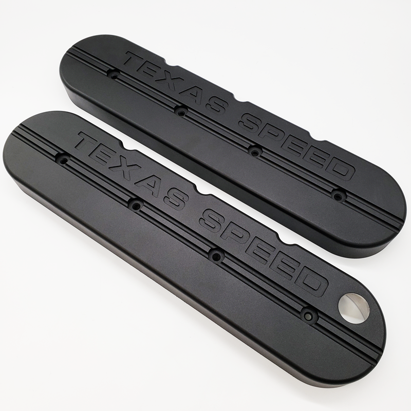 Texas Speed & Performance Valve Covers Kit - Black Powdercoat