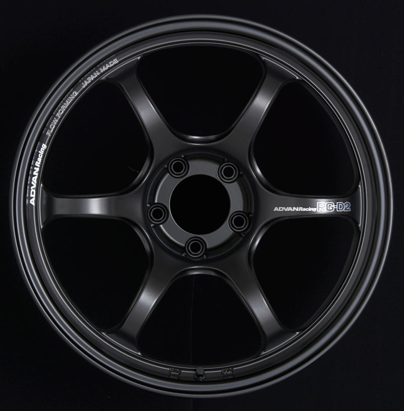 Advan RG-D2 18x11.0 +30 5x114.3 Semi Gloss Black Wheel