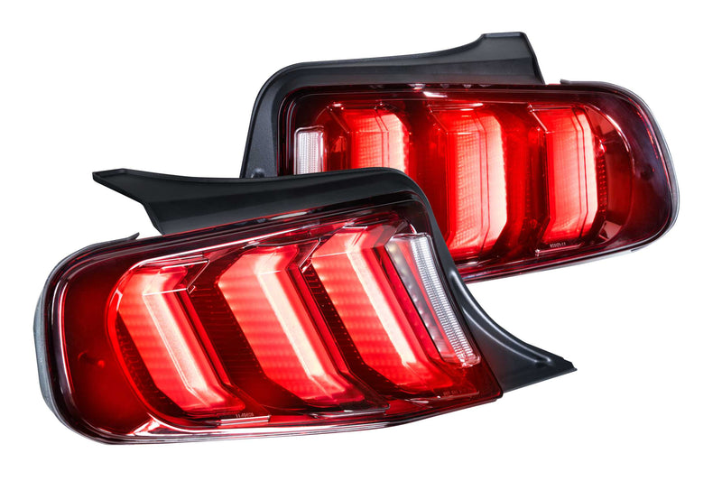 XB LED Tail Lights: Ford Mustang (13-14) (Pair / Facelift / Smoked)