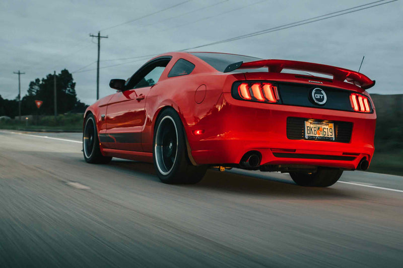 XB LED Tail Lights: Ford Mustang (10-12) (Pair / Facelift / Red)