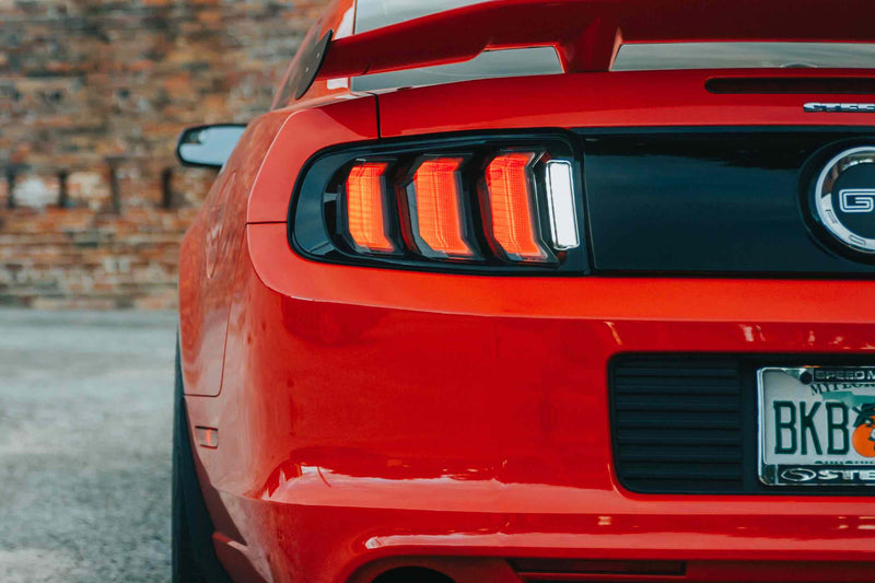 XB LED Tail Lights: Ford Mustang (10-12) (Pair / Facelift / Red)