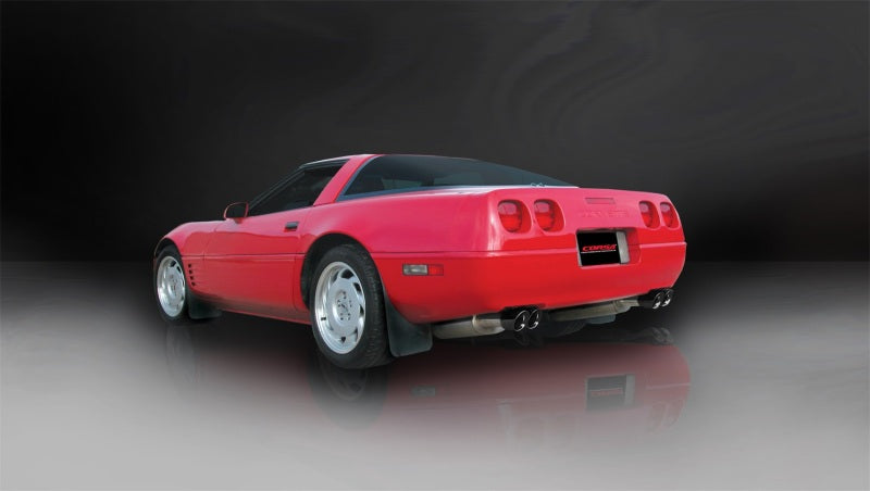 Corsa 86-91 Chevrolet Corvette C4 5.7L V8 L98 Black Sport Cat-Back Exhaust