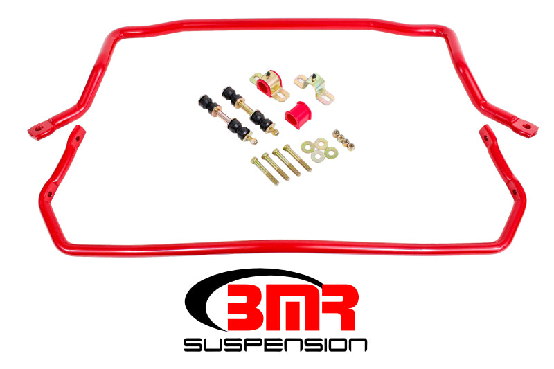 BMR 78-87 G-Body Front &amp; Rear Sway Bar Kit w/ Bushings - Red