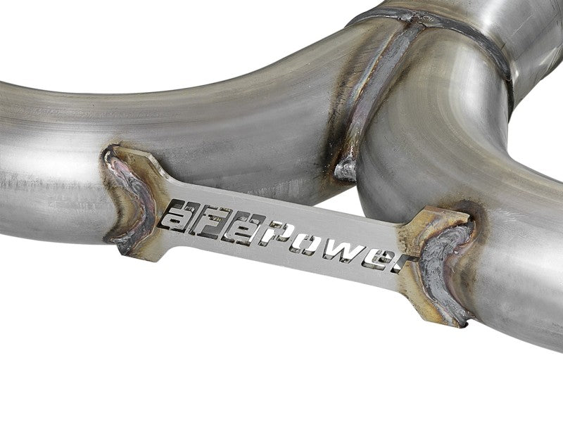 aFe Takeda 2-1/2in 304 SS Axle-Back Exhaust w/ Blue Flame Tips 14-18 Mazda 3 L4 2.0L/2.5L