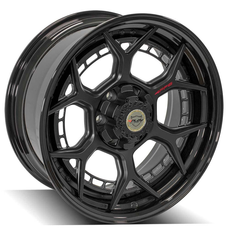 4PLAY Forged Series 4PF6 20x9 6x135mm & 6x5.5" Matte Black Center w/ Gloss Black Barrel