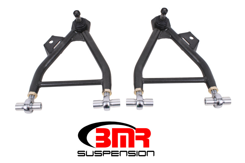 BMR 94-04 Mustang Lower A-Arms (Coilover Only) w/ Adj. Rod End &amp; Tall Ball Joint - Black Hammertone