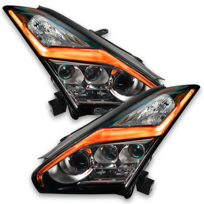 Oracle 15-21 Nissan GT-R RGB+W (Lightning Bolt) Headlight DRL Kit- w/o Controller