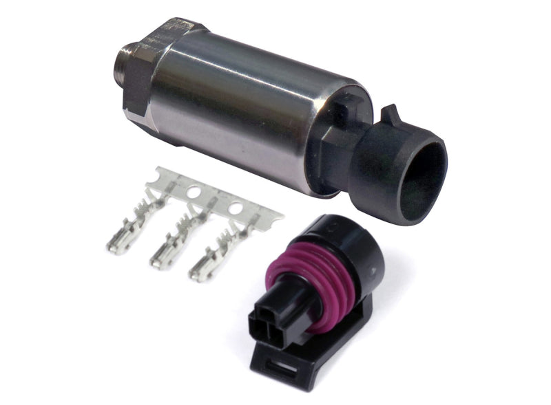 Haltech 150 PSI Motorsport (SS Diaphragm) Fuel/Oil/Wastegate 1/8 NPT Pressure Sensor (Incl Plug/Pin)