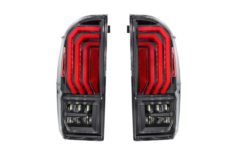 XB LED Tail Lights: Toyota Tacoma (16-23) (Pair / Clear Lens)