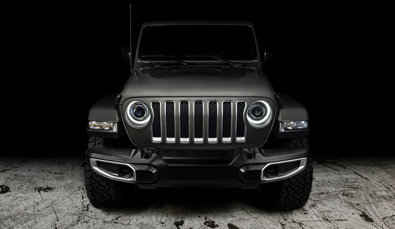 Oracle Oculus Bi-LED Projector Headlights for Jeep JL/Gladiator JT Satin Silver 5500K
