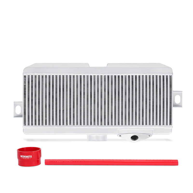 Mishimoto Subaru 08-15 WRX STi Top-Mount Intercooler Kit - Powder Coated Silver &amp; Red Hoses