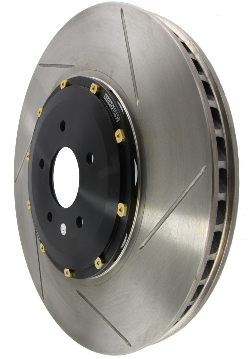 StopTech 05-14 Ford Mustang GT w/ Brembo AeroRotor Direct Replacement 2pcs Slotted Left Front Rotor (CLOSE OUT)