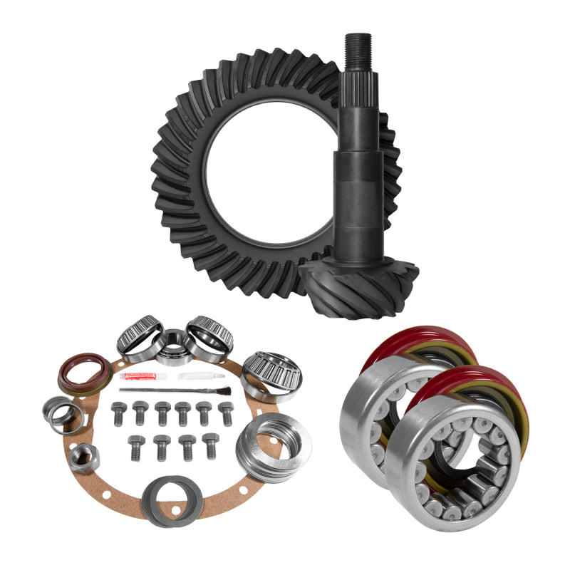 Yukon Gear 8.6in GM 3.42 Rear Ring & Pinion Install Kit Axle Bearings and Seal