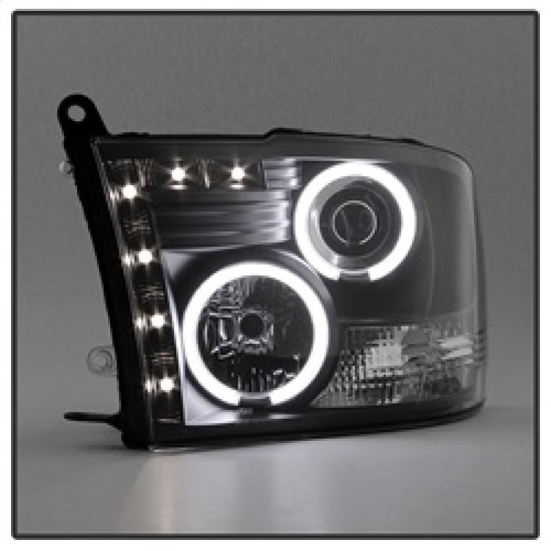 Spyder Dodge Ram 1500 09-14 Projector Headlights Halogen- CCFL Halo LED - Blk PRO-YD-DR09-CCFL-BK  (CLOSE OUT)