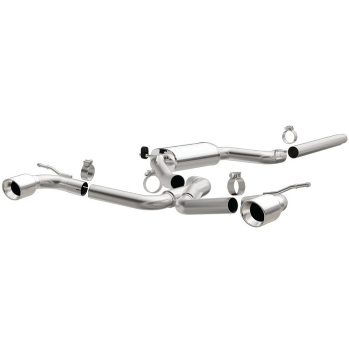 MagnaFlow SYS C/B Dual Split Rear Exit 4in Polished Tips 2015 VW