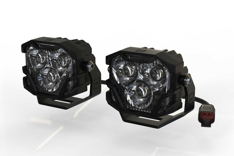 Morimoto 4Banger HXB LED Pods (Spot / White)(Set)