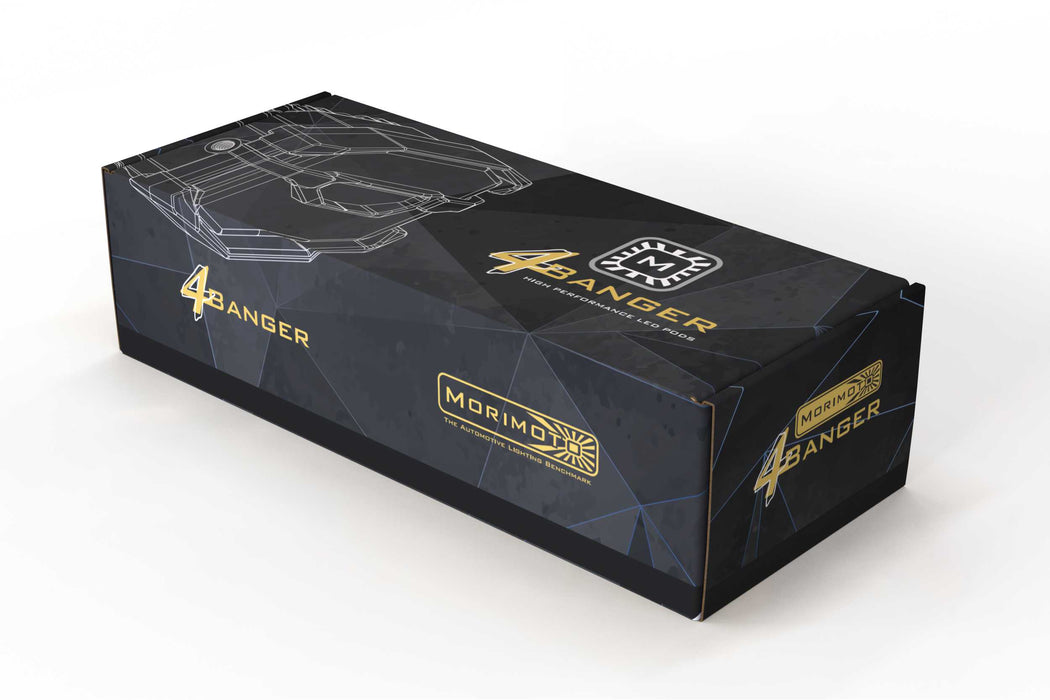 Morimoto 4Banger HXB LED Pods (Spot / Yellow)(Set)