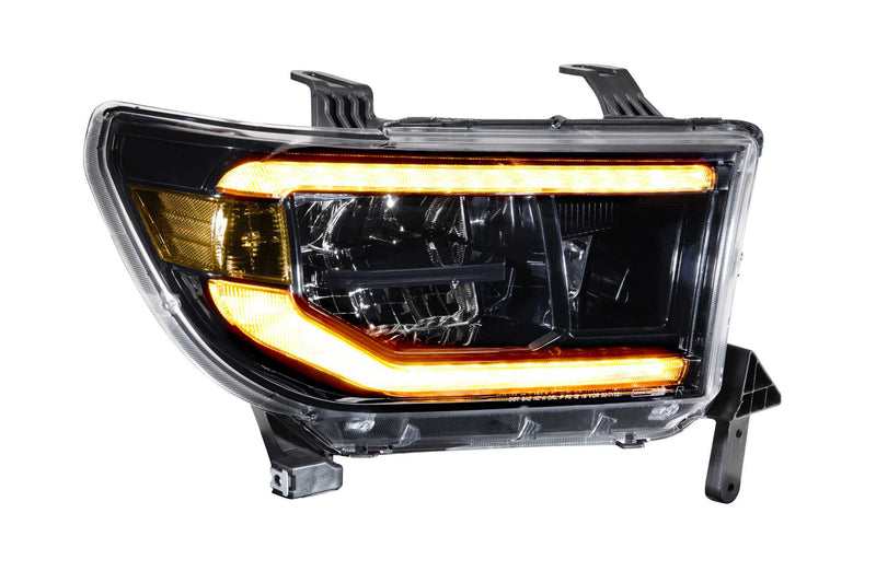 XB LED Headlights: Toyota Tundra (07-13) (Pair / ASM / Amber DRL)