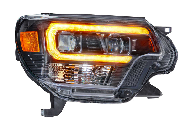 XB Hybrid LED Headlights: Toyota Tacoma (12-15) (Pair / ASM / Amber DRL)
