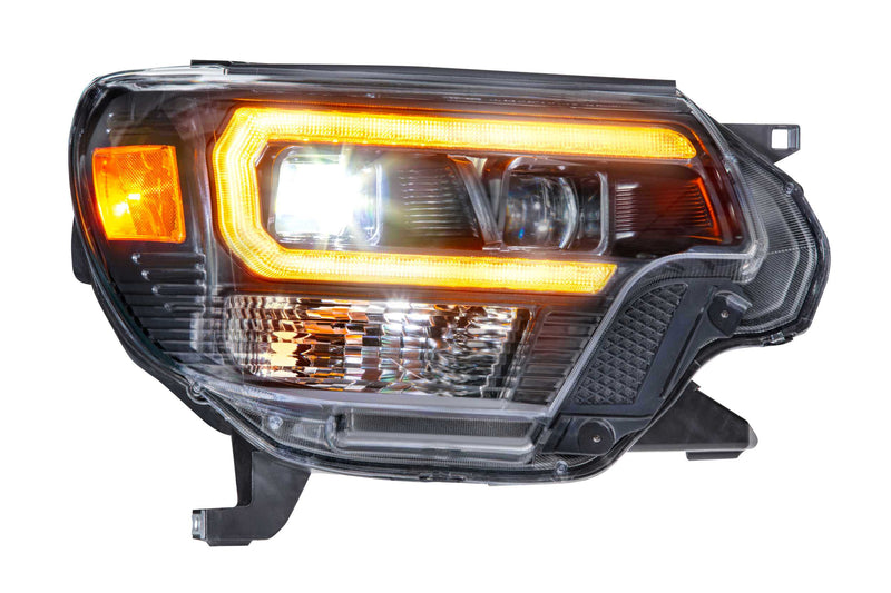 XB Hybrid LED Headlights: Toyota Tacoma (12-15) (Pair / ASM / Amber DRL)