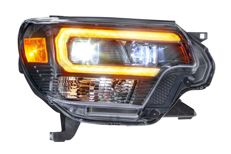 XB Hybrid LED Headlights: Toyota Tacoma (12-15) (Pair / ASM / Amber DRL)
