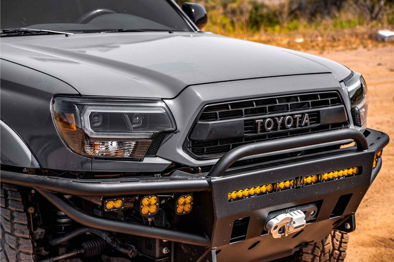 XB Hybrid LED Headlights: Toyota Tacoma (12-15) (Pair / ASM / Amber DRL)