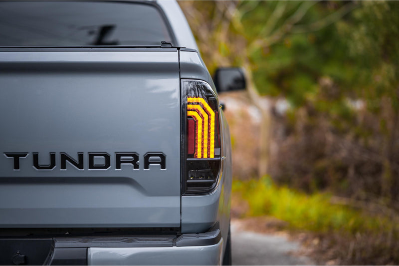 XB LED Tail Lights: Toyota Tundra (14-21) (Pair / Black)