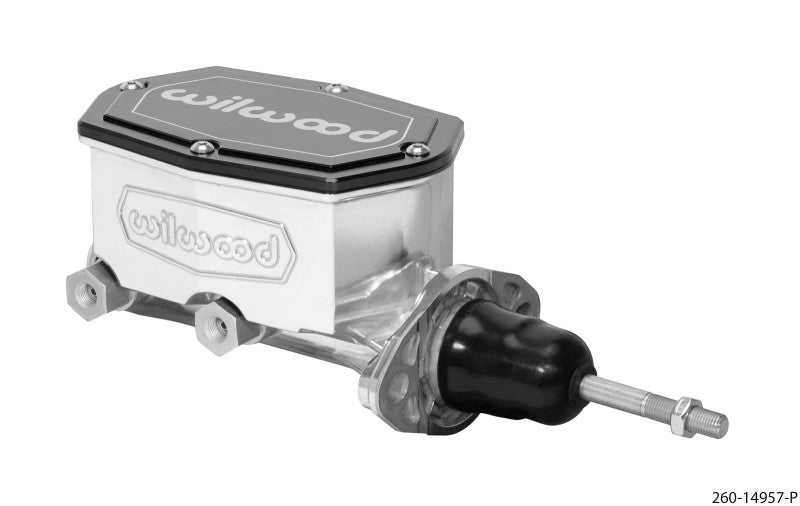 Wilwood Compact Tandem Master Cylinder - 7/8in Bore - w/Pushrod (Ball Burnished)